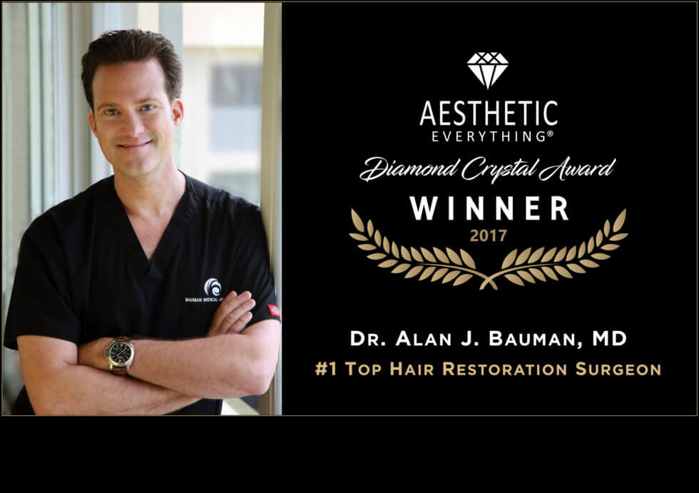 Reviews Archives Bauman Medical Press Release Dr Alan Bauman Receives America S 1 Top Hair Restoration Surgeon Award